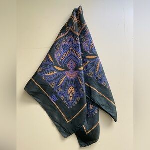 Liberty of London Black and Purple Patterned Scarf